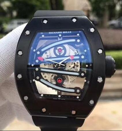 Review Richard Mille Replica RM 59-01 Black Ceramic Black Skeleton Dial watch - Click Image to Close